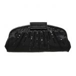 Carlo Fellini Violet Evening Bag Black