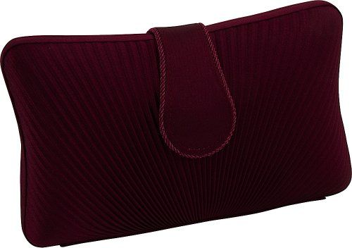 Somerset Bamboo Burgundy Leather Clutch Bag Made in England UK – Padfield