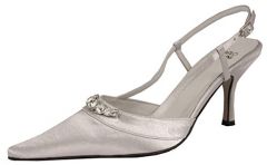 Evening Shoes - Carlo Fellini Angelina (7.5, Silver)
